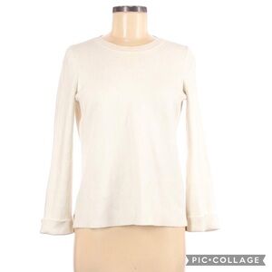 Madewell Sexy Lace Back Long Sleeve Ivory Sweater